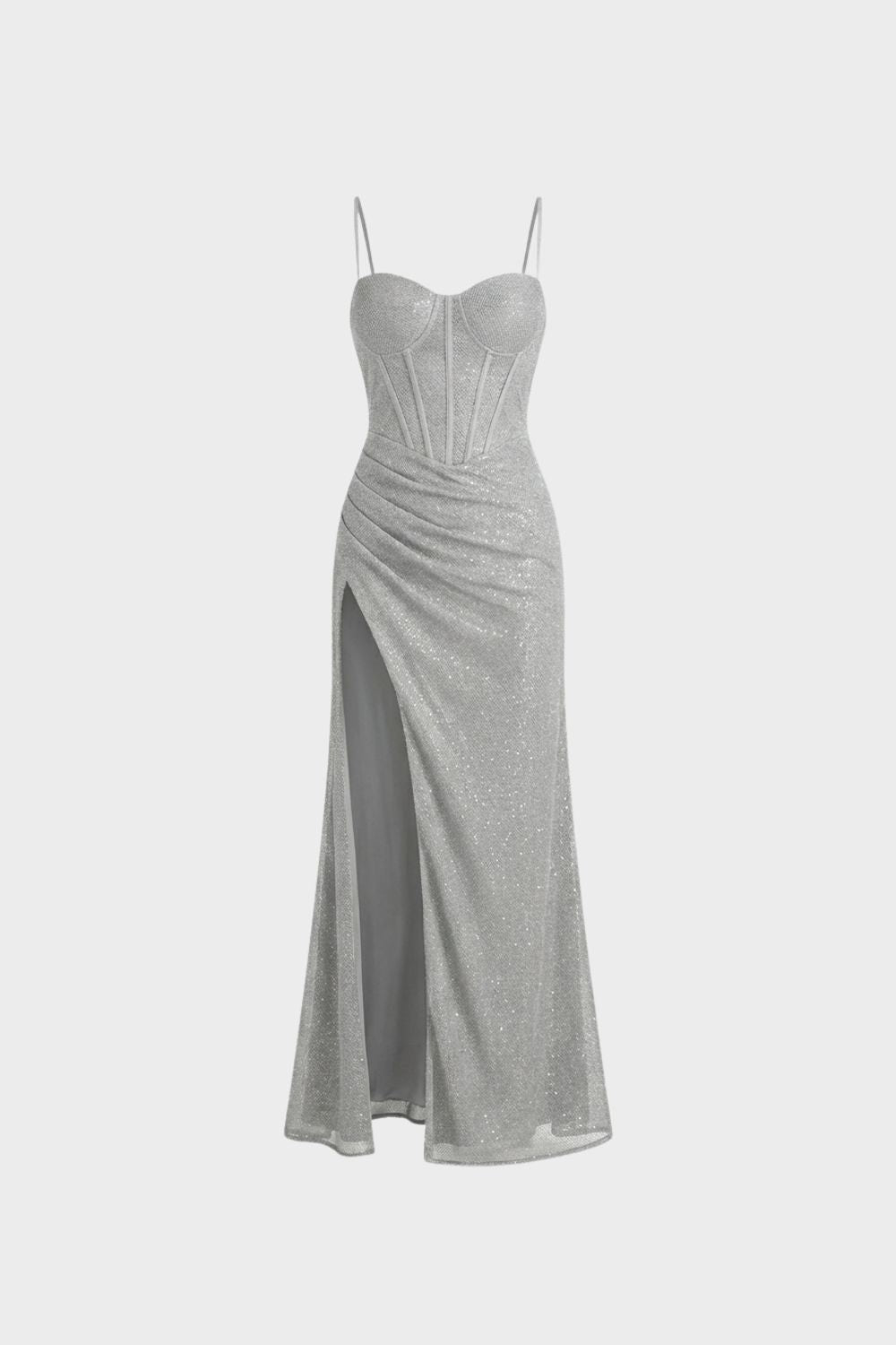 Women's Long Spaghetti Strap Evening Dress