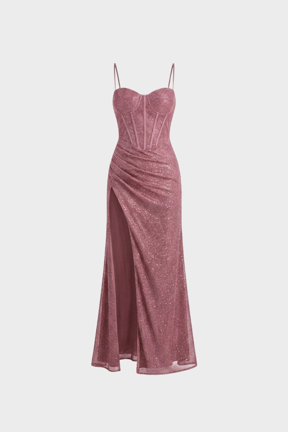 Women's Long Spaghetti Strap Evening Dress