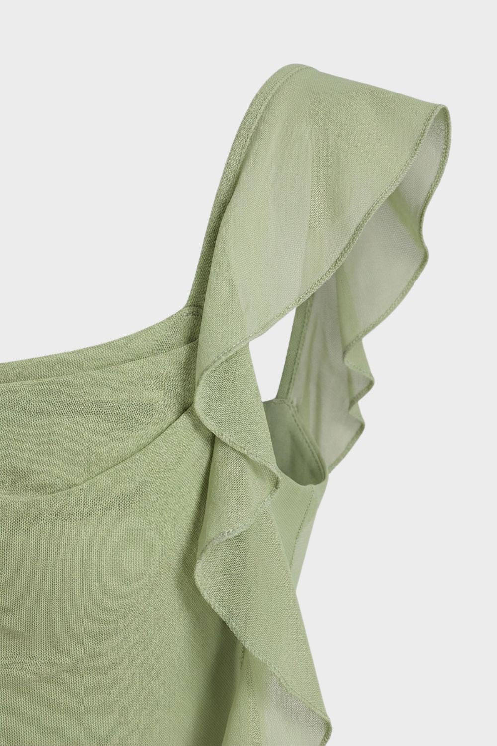 Slim Fit Women's Ruffled Maxi Dress