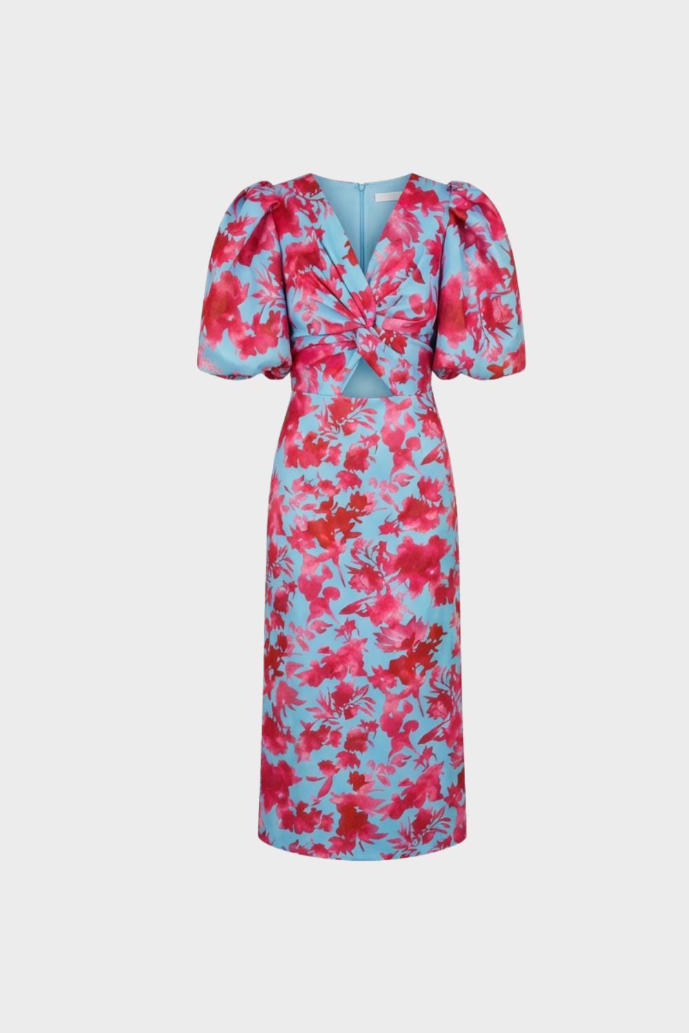 Women's V-Neck Floral Midi Dress
