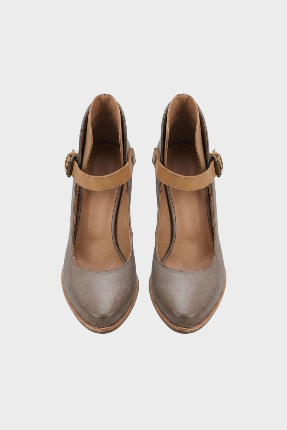 Women's Strapped Block Heel Pumps