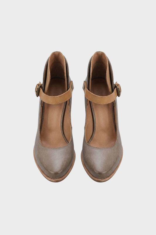 Women's Strapped Block Heel Pumps