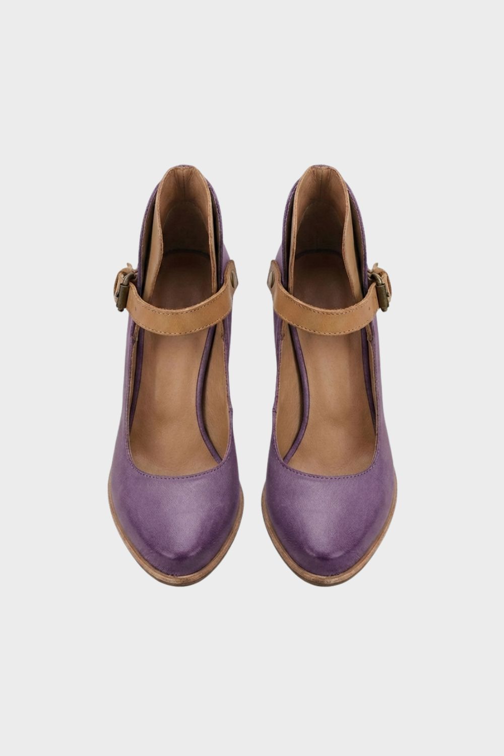 Women's Strapped Block Heel Pumps