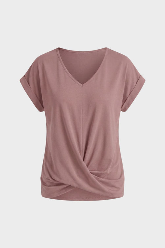 Women's Knot V-Neck T-Shirt