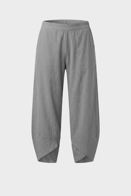 Women's Wide Leg Trousers with Elastic Waistband