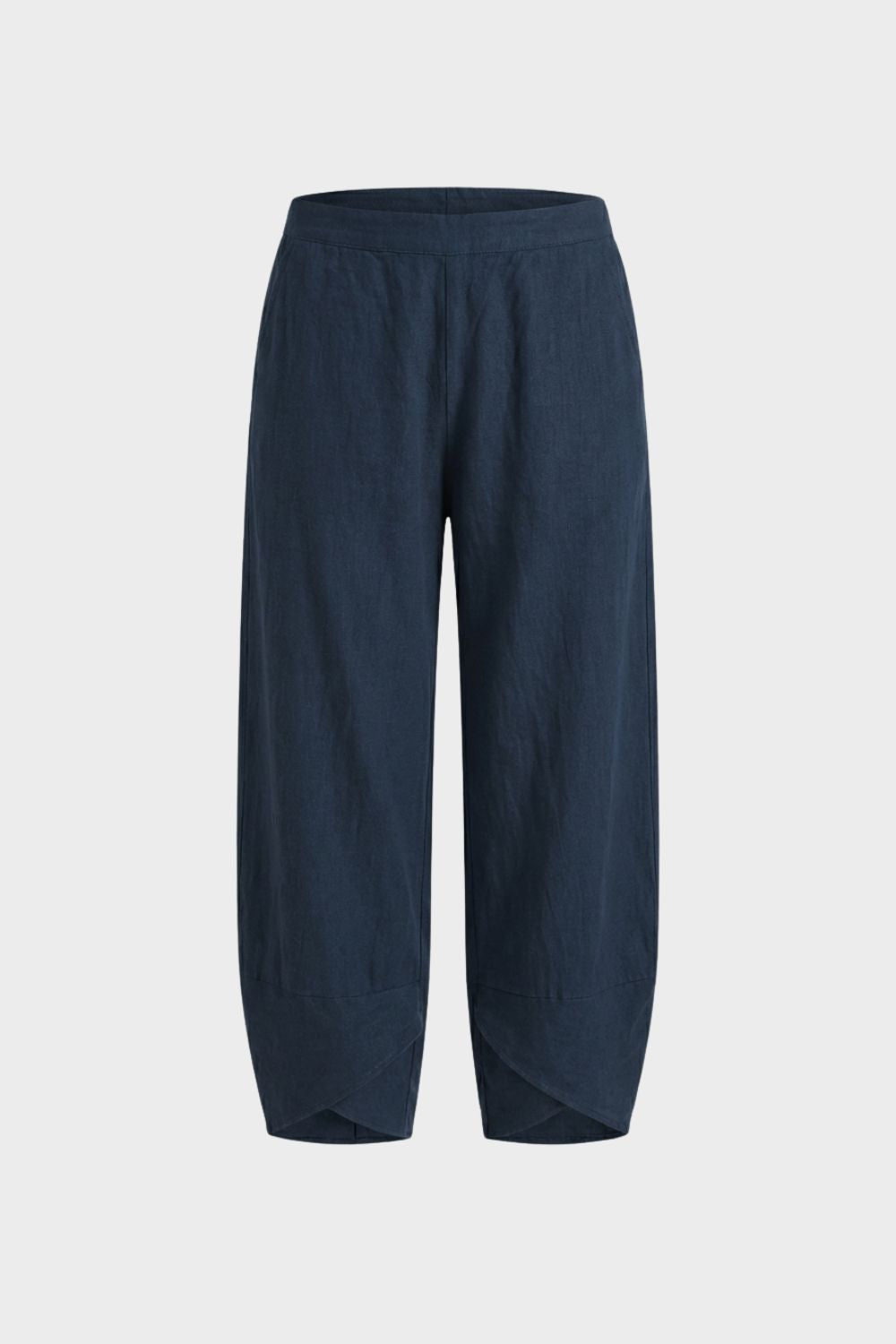 Women's Wide Leg Trousers with Elastic Waistband