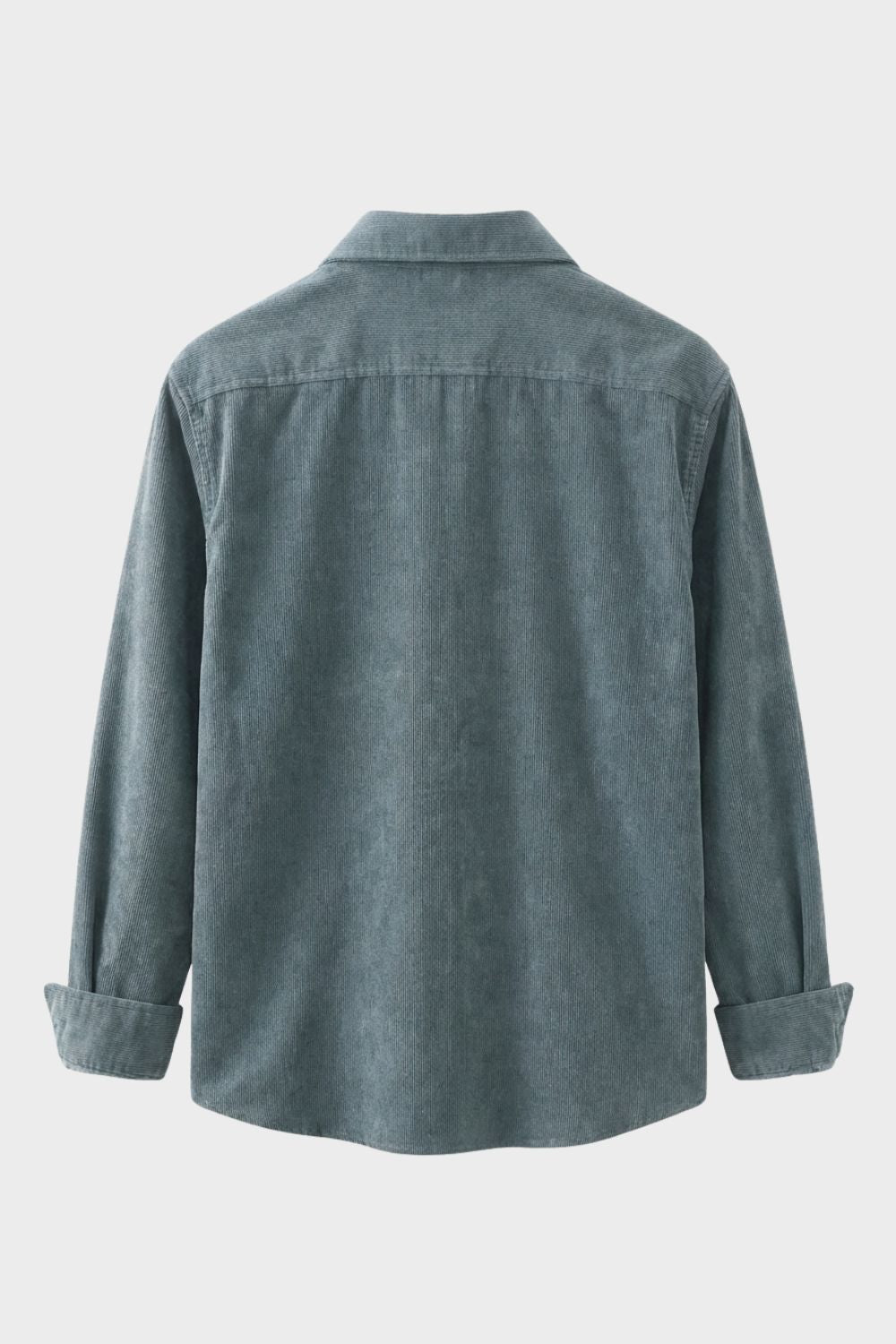 Men's Cord Shirt with Button Placket & Chest Pocket
