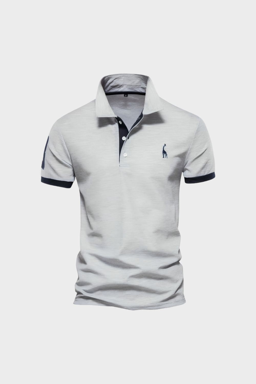 Men's Contrast Collar Short Sleeve Polo Shirt