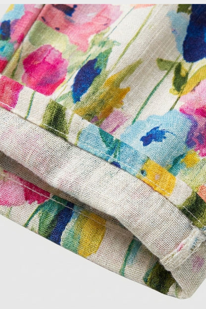Women's Wide Leg Floral Trousers