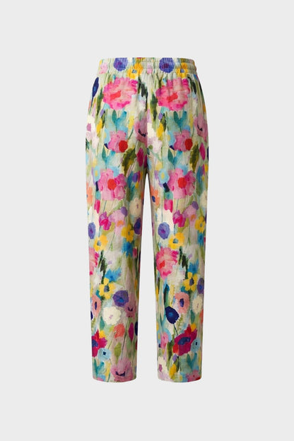 Women's Wide Leg Floral Trousers