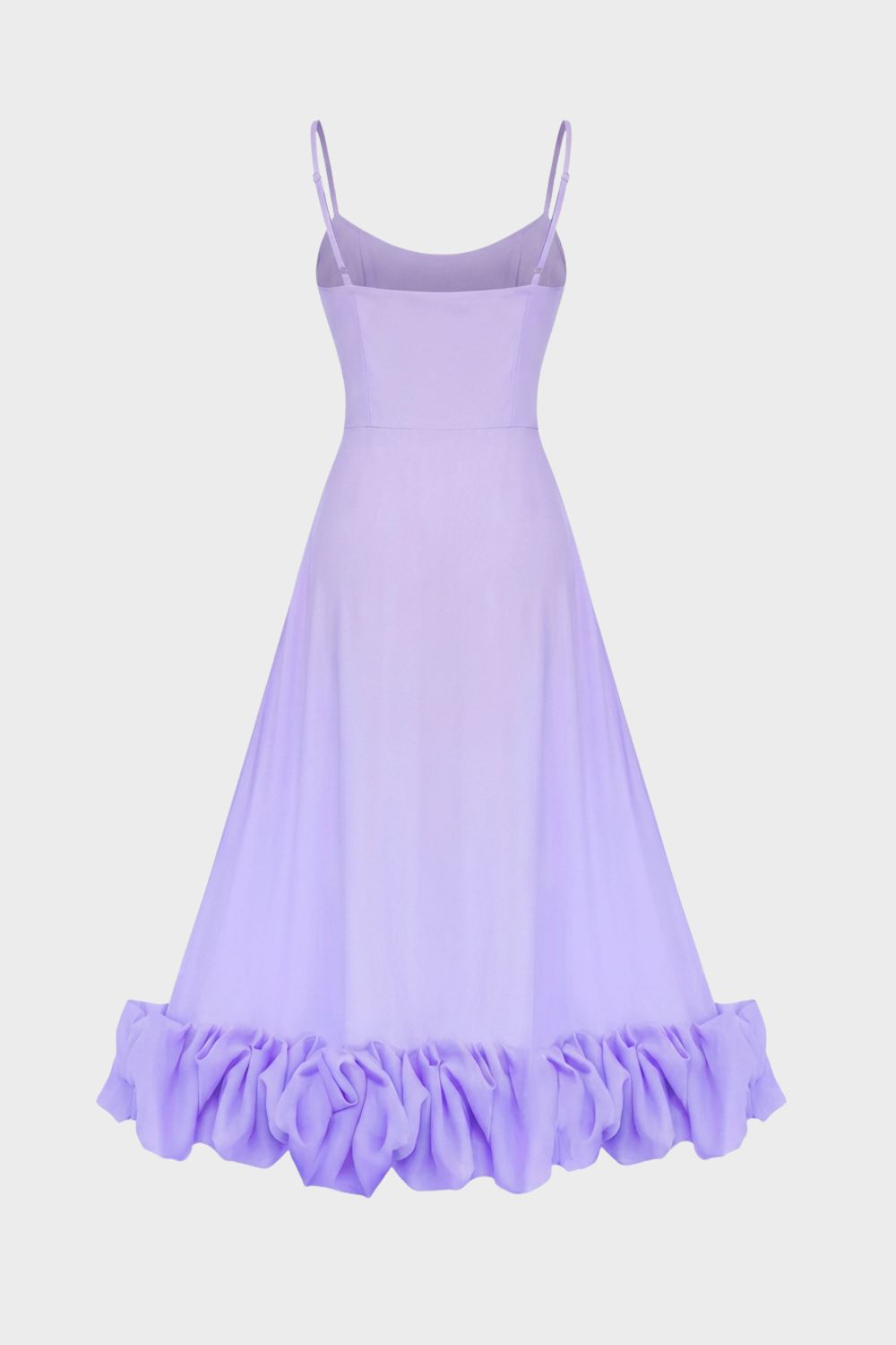 Strap and Ruffle Midi Dress for Women