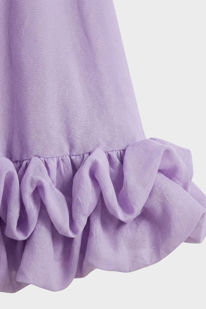 Strap and Ruffle Midi Dress for Women