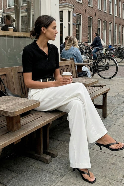 High-Waist Wide-Leg Trousers for Women