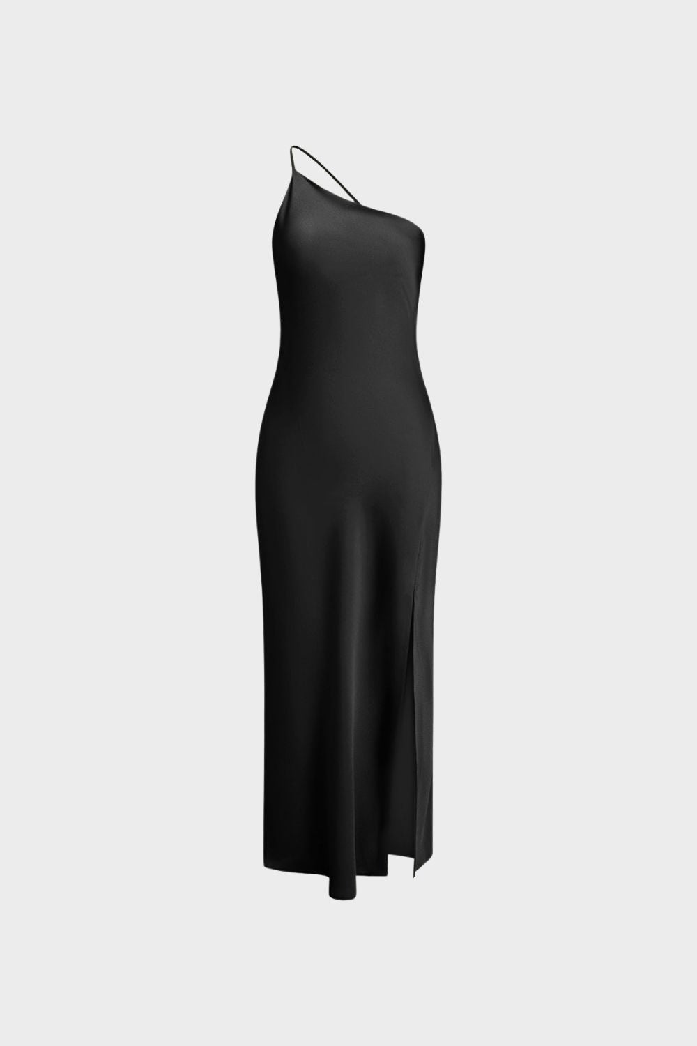 One Shoulder Maxi Dress for Women with Split