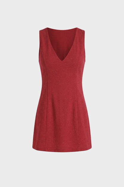 Women's V-Neck A-Line Dress