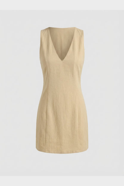 Women's V-Neck A-Line Dress