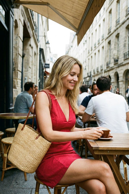 Women's V-Neck A-Line Dress
