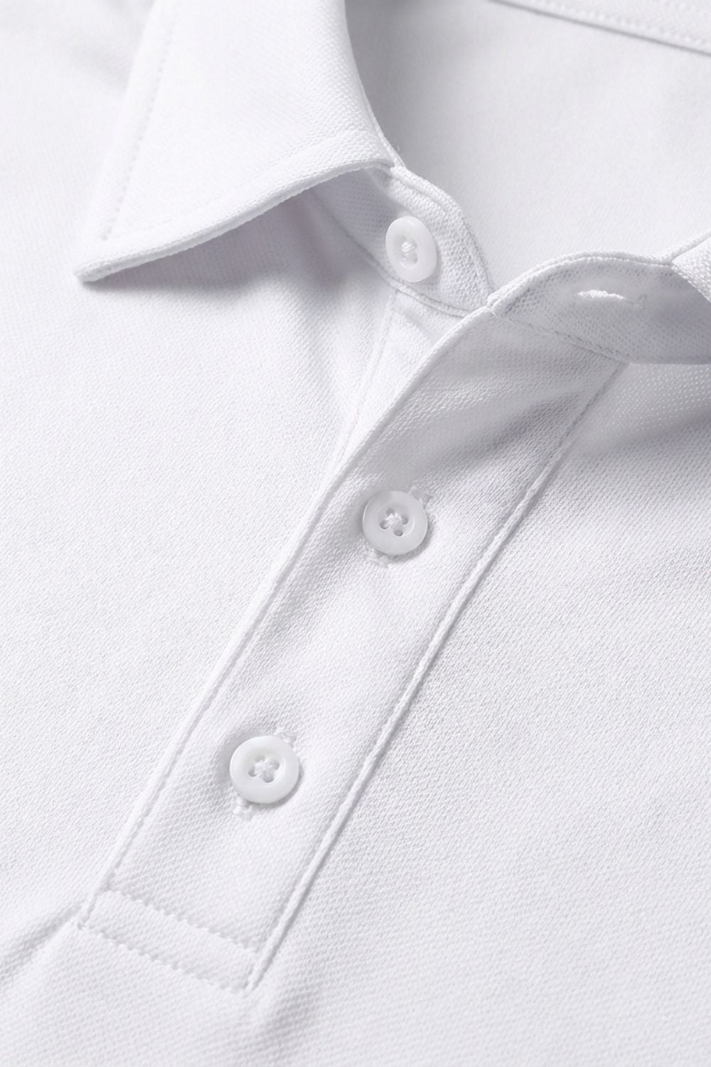 Men's Long Sleeve Polo Shirt with Buttons