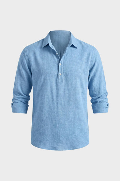 Men's Kent Collar Long Sleeve Shirt