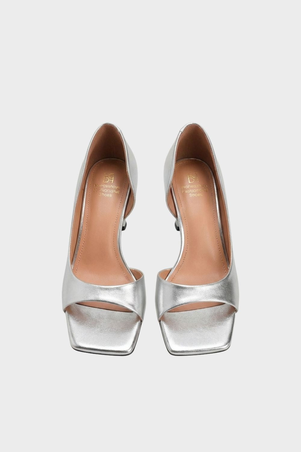 Women's Square Toe Leather High Heels