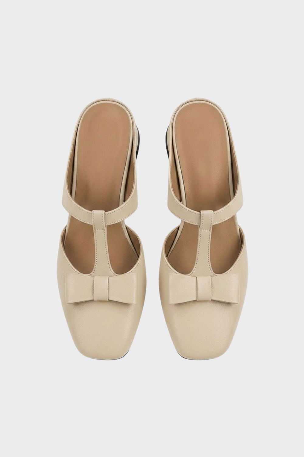 Women's Bow-Embellished Square Toe Mary Jane Pumps