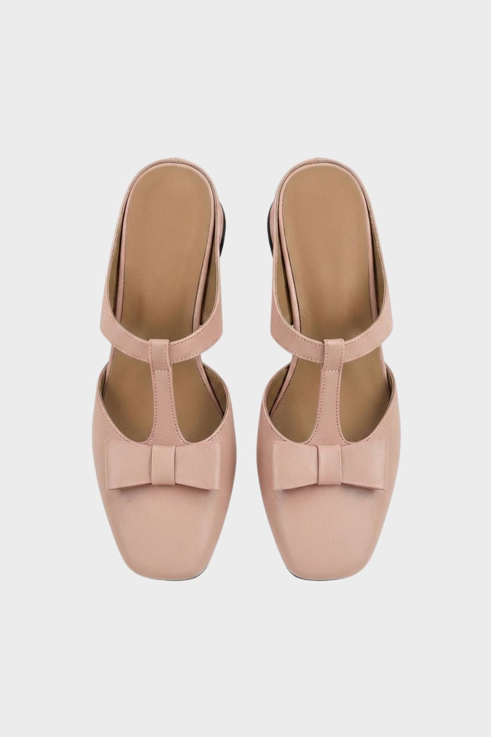 Women's Bow-Embellished Square Toe Mary Jane Pumps