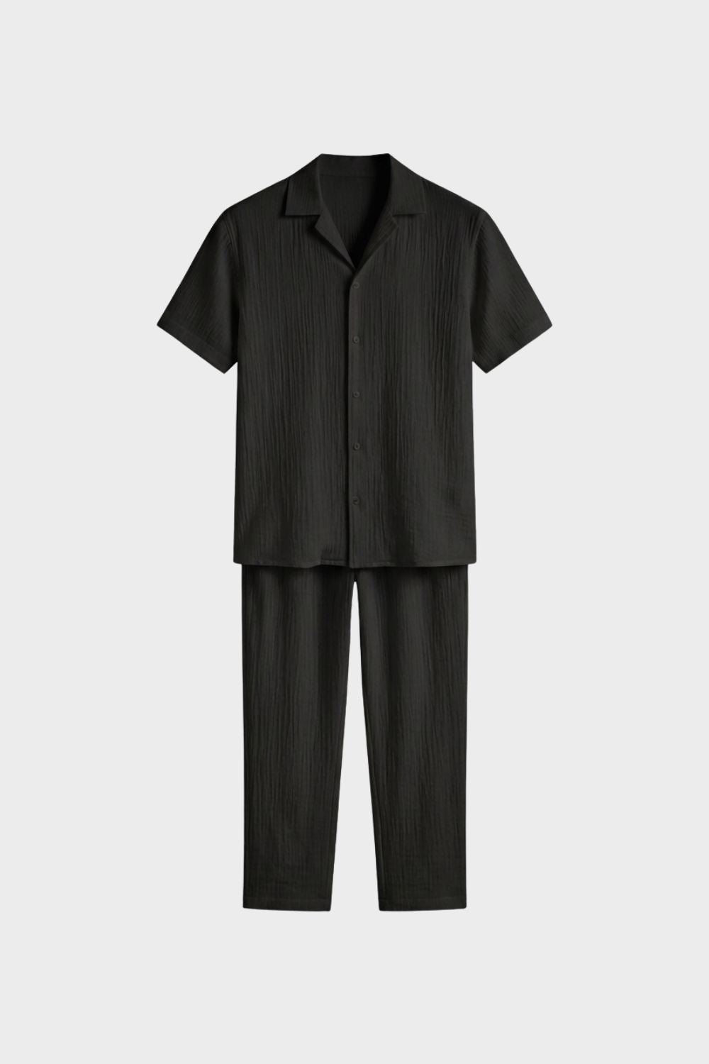 Men's Cotton Pyjama Set with Short Sleeve Top