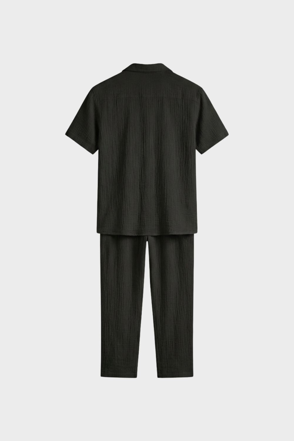 Men's Cotton Pyjama Set with Short Sleeve Top