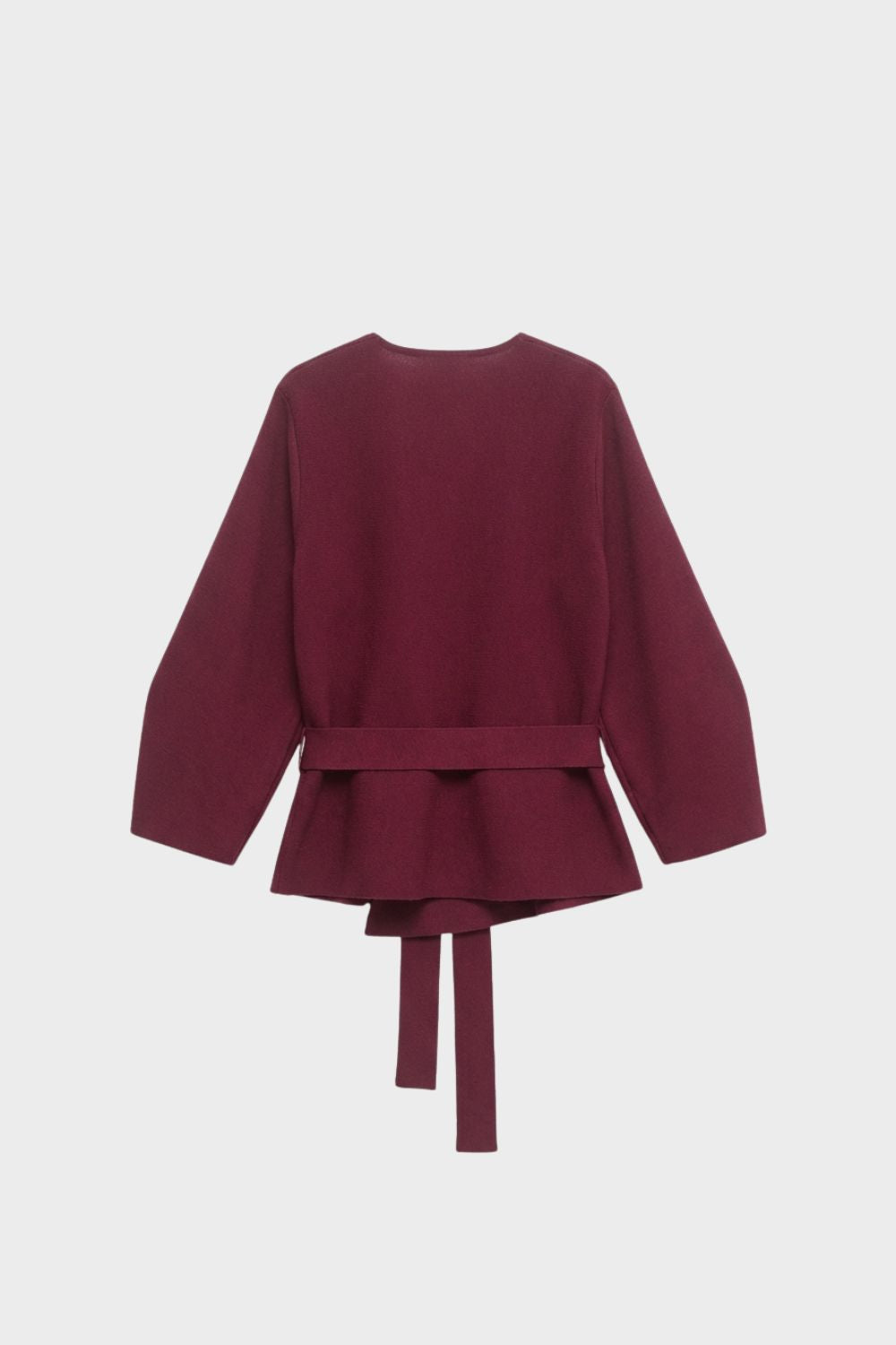 Women's V-Neck Wrap Blouse with Belt