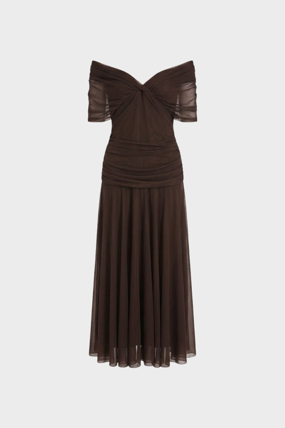 Women's Off-Shoulder Chiffon Evening Dress