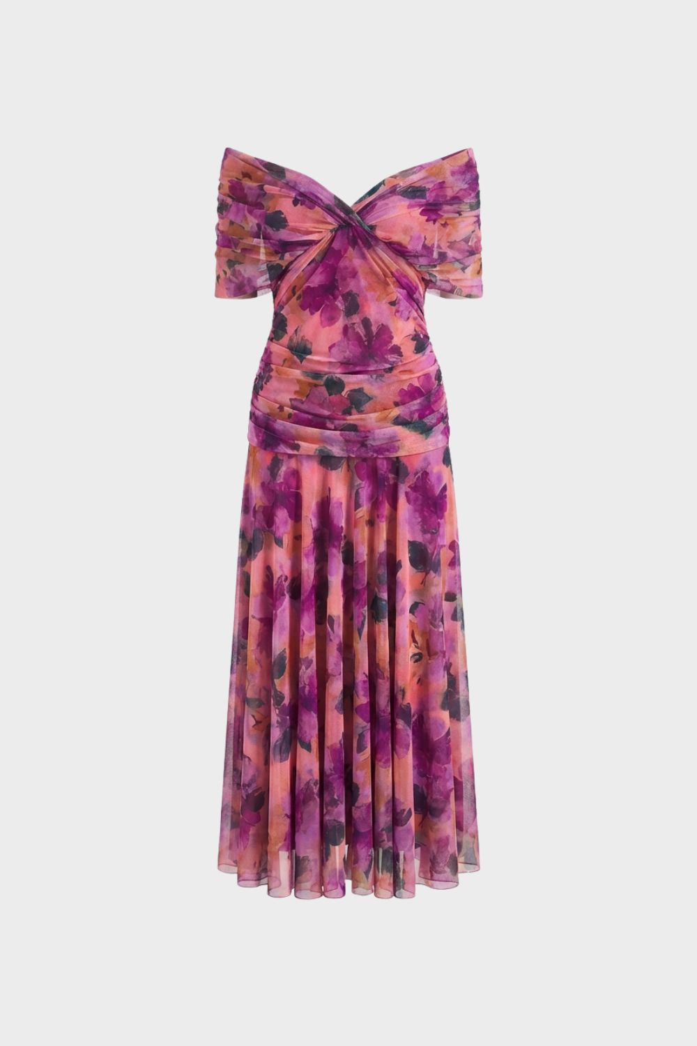 Women's Off-Shoulder Chiffon Evening Dress