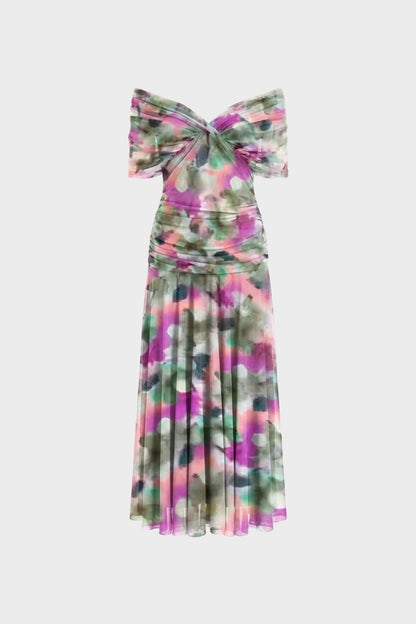Women's Off-Shoulder Chiffon Evening Dress