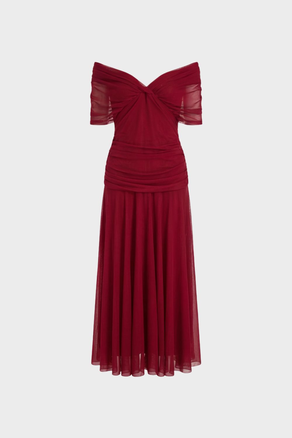 Women's Off-Shoulder Chiffon Evening Dress
