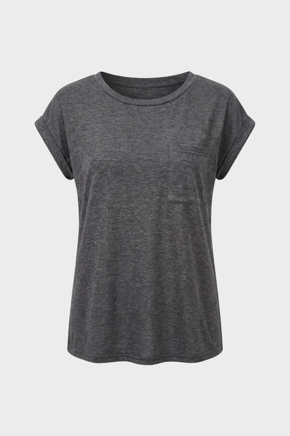 Women's Short Sleeve Round Neck T-Shirt | Loose Fit