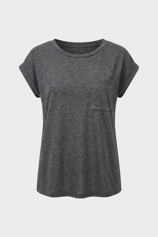 Women's Short Sleeve Round Neck T-Shirt | Loose Fit