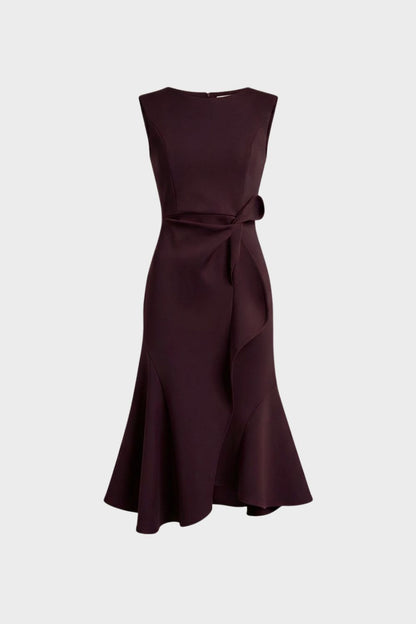 Women's Sleeveless Midi Dress | Draped