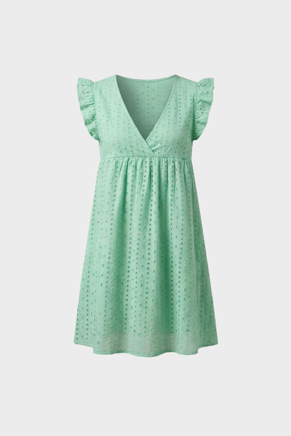 Women's V Neck Cap Sleeve | Mini Dress