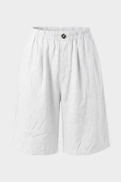 Women's Loose Fit Mid Waist Shorts | Wide Leg
