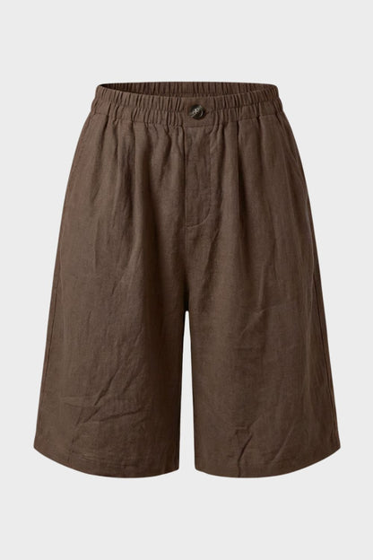 Women's Loose Fit Mid Waist Shorts | Wide Leg