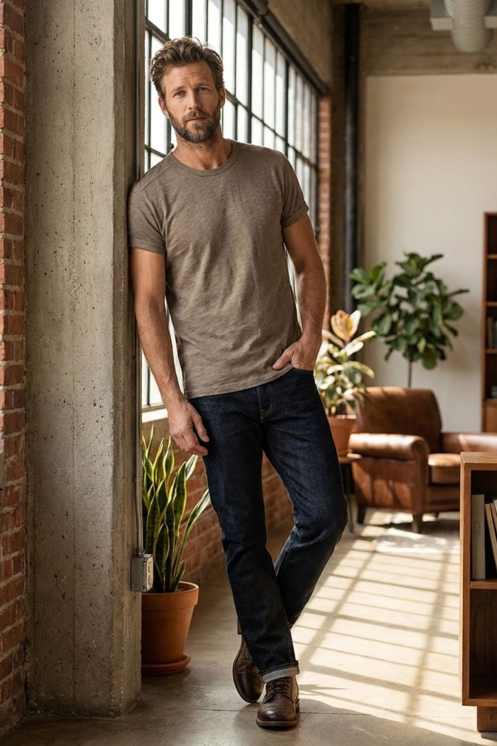 Men's Short Sleeve Crew Neck T-Shirt | Basic Tee