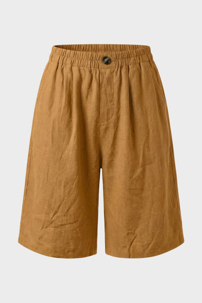 Women's Loose Fit Mid Waist Shorts | Wide Leg