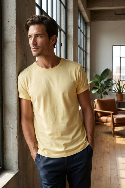 Men's Short Sleeve Crew Neck T-Shirt | Basic Tee