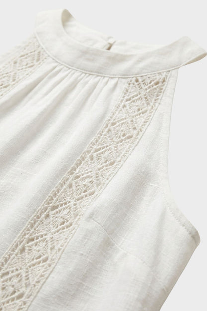 Women's Sleeveless High Neck Dress | Maxi