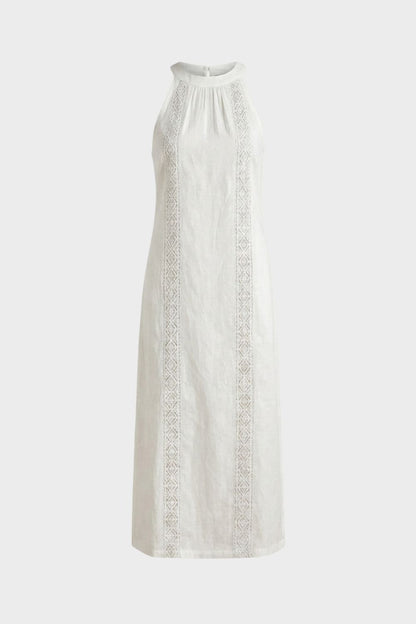 Women's Sleeveless High Neck Dress | Maxi
