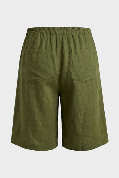 Women's Loose Fit Mid Waist Shorts | Wide Leg