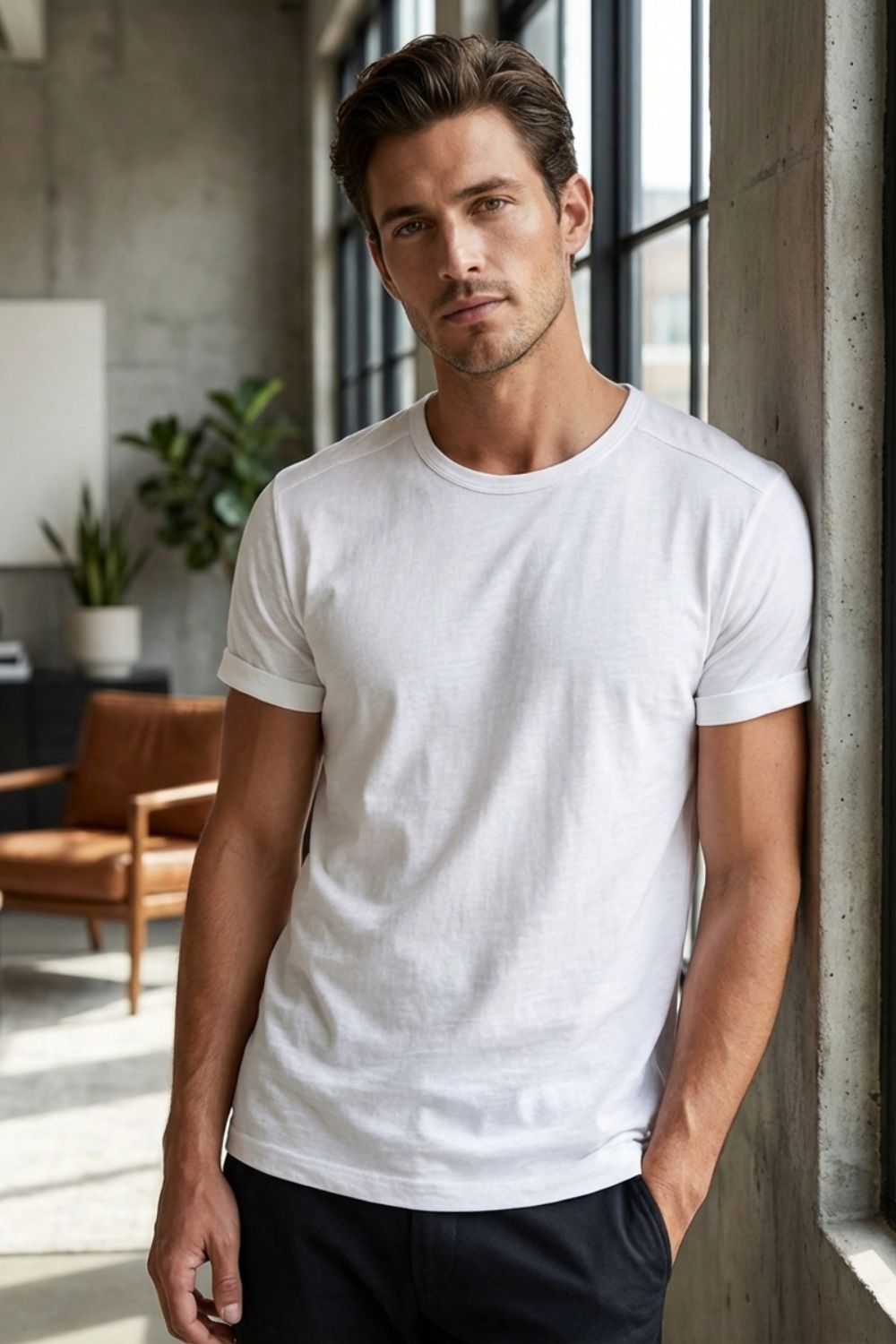 Men's Short Sleeve Crew Neck T-Shirt | Basic Tee