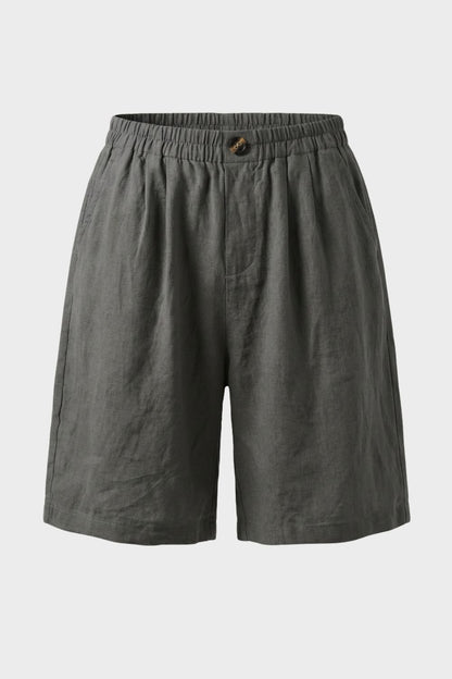 Women's Loose Fit Mid Waist Shorts | Wide Leg