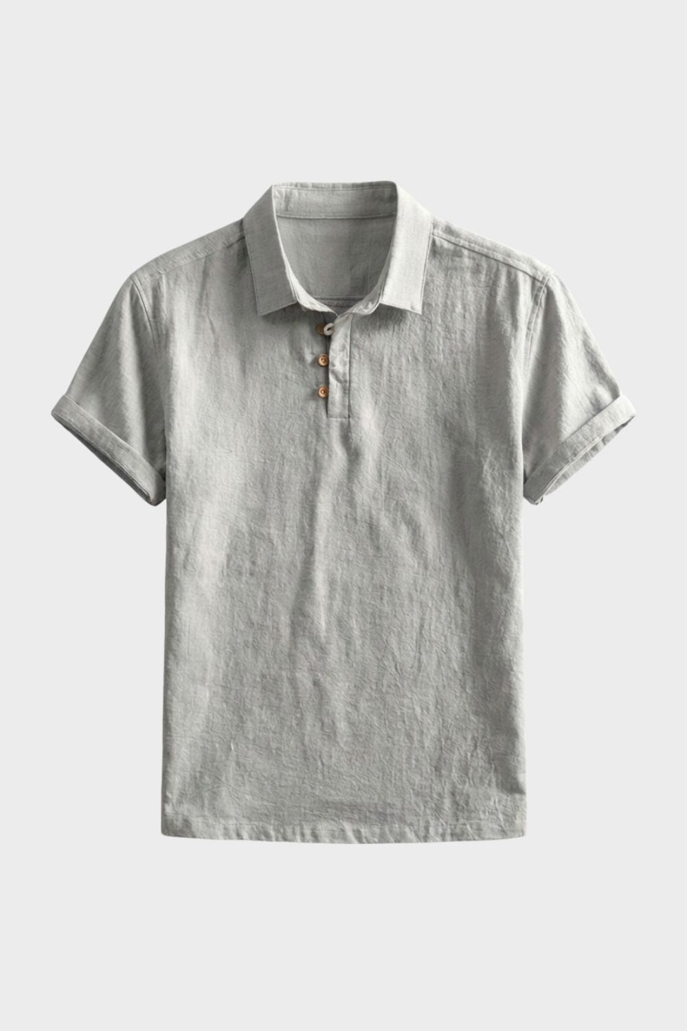 Men's Japan Style Minimal Button Placket Casual Shirt | Short Sleeve