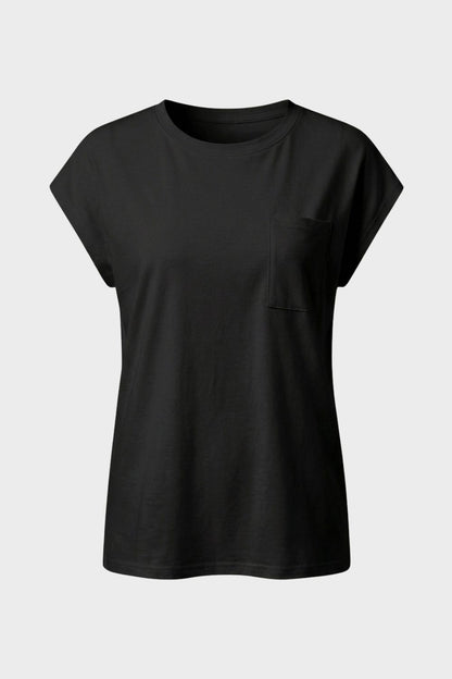 Women's Short Sleeve Round Neck T-Shirt | Loose Fit