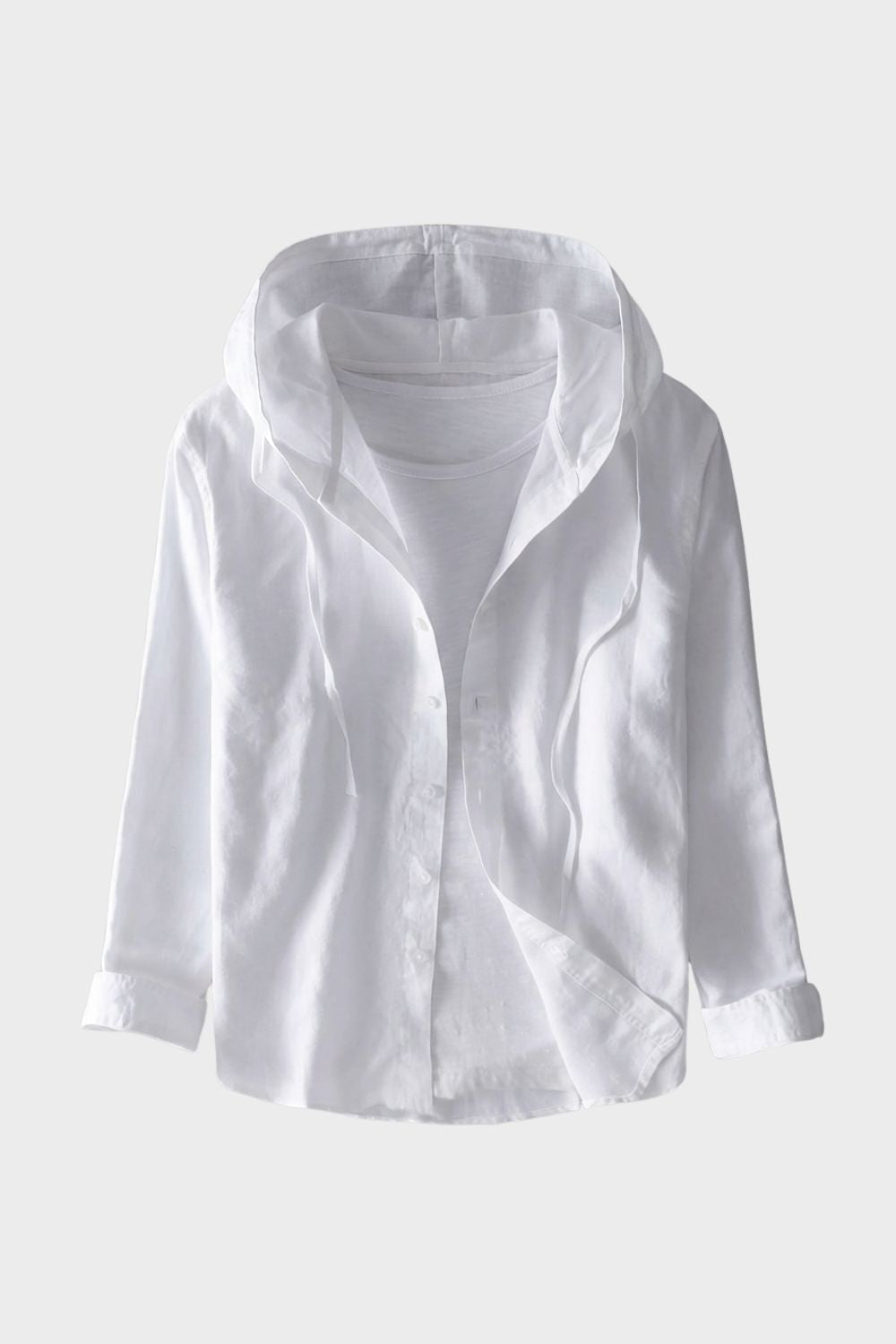Men's Hooded Striped Shirt